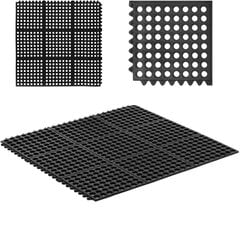 Neslystantis ažūrinis guminis durų kilimėlis 92 x 92 x 0,5 cm 10155891 kaina ir informacija | Durų kilimėliai | pigu.lt