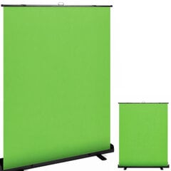 Fotografinis fonas GREEN SCREEN nešiojamos išskleidžiamos grindys 166,2x199 cm 10143451 цена и информация | Осветительное оборудование для фотосъемок | pigu.lt