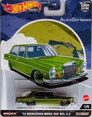 Модель автомобиля Mercedes Benz 280 SEL, зеленый цена и информация | Игрушки для мальчиков | pigu.lt