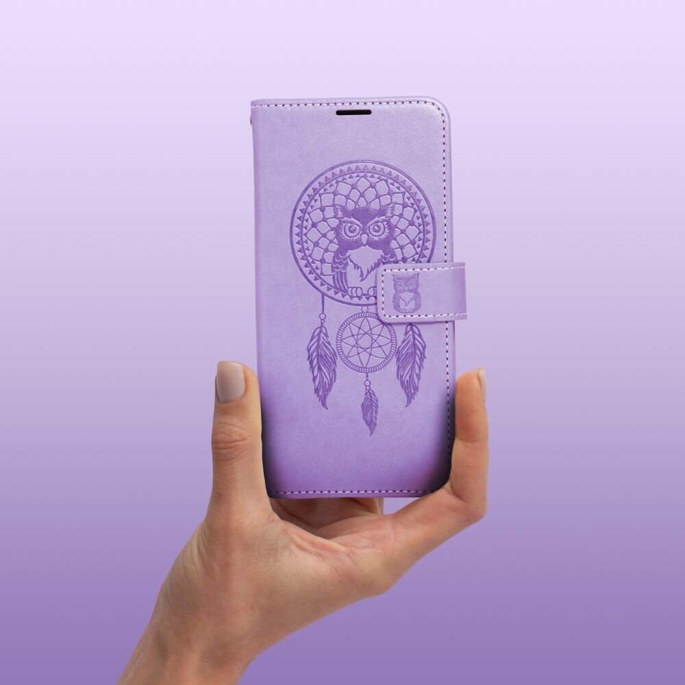 MEZZO Book case for XIAOMI Redmi NOTE 12S dreamcatcher purple kaina ir informacija | Telefono dėklai | pigu.lt