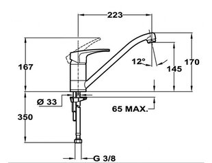 Смеситель Teka MB2 302 цена и информация | Кухонные смесители | pigu.lt