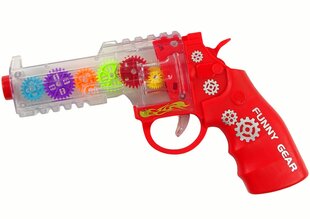 Žaislinis šautuvas - žibintuvėlis, raudonas kaina ir informacija | Žaislai berniukams | pigu.lt