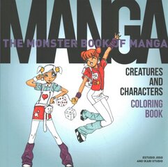 Monster Book of Manga Creatures and Characters Coloring Book цена и информация | Книги об искусстве | pigu.lt