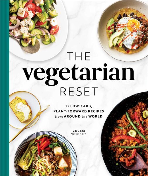 Vegetarian Reset: 75 Low-Carb, Plant-Forward Recipes from Around the World kaina ir informacija | Receptų knygos | pigu.lt