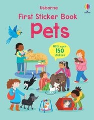 First Sticker Book Pets цена и информация | Книги для самых маленьких | pigu.lt