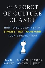 Secret of Culture Change: How to Build Authentic Stories That Transform Your Organization kaina ir informacija | Ekonomikos knygos | pigu.lt