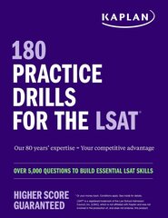 180 Practice Drills for the LSAT: Over 5,000 questions to build essential LSAT skills kaina ir informacija | Ekonomikos knygos | pigu.lt