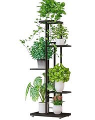 Подставка для цветов Ficus 43x22x98cm серый цена и информация | Полки | pigu.lt