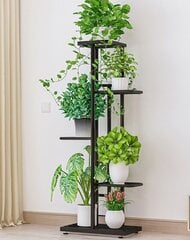 Подставка для цветов Ficus 43x22x98cm серый цена и информация | Полки | pigu.lt