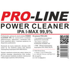 POWER CLEANER IPA rinkinys skirtas elektronikos, optikos ir PRO-LINE monitorių valymui 10113011 kaina ir informacija | Valikliai | pigu.lt