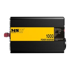 Įtampos keitiklis MSW 10060771 12V DC 230V AC 1000W kaina ir informacija | Įtampos keitikliai | pigu.lt