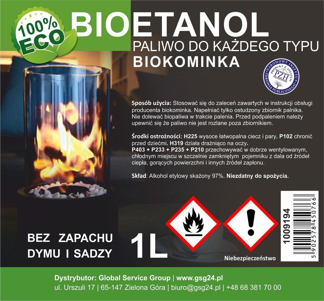 Bioalkoholis bioetanolis BIO kuras biožidiniui 1L 10091941 цена и информация | Mechaniniai įrankiai | pigu.lt