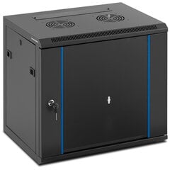 RACK tinklo serverio spintelė pakabinama 19'' 9U IP20 iki 60 kg 54x39x49 cm JUODA 10143121 цена и информация | Механические инструменты | pigu.lt