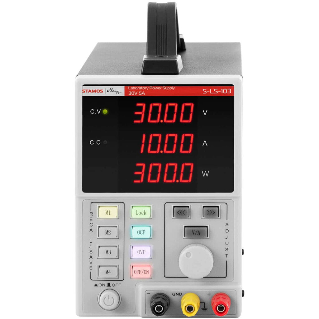 Laboratorinio aptarnavimo maitinimas 0-30 V 0-10 A DC 300 W LED RS485 kaina ir informacija | Maitinimo šaltiniai | pigu.lt