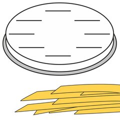 Makaronų gaminimo aparatas FETTUCCINE plokščios juostelės, 16 skylių 8x1 mm MPF2.5/4 - Hendi 229354 10127741 kaina ir informacija | Virtuvės įrankiai | pigu.lt