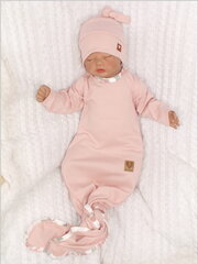 Пижама для новорожденных Kraukšķis, розовая цена и информация | Пижамы, халаты для девочек | pigu.lt
