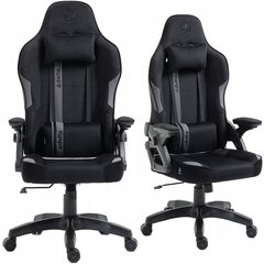 Žaidimų kėdė Kraken Chairs, juoda/pilka kaina ir informacija | Biuro kėdės | pigu.lt