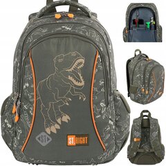 Mokyklinė kuprinė St.Right BP-26 T-Rex Junior 654015, 20 l, 39x27x17 cm цена и информация | Школьные рюкзаки, спортивные сумки | pigu.lt