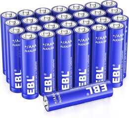 Baterijos, EBL, AAA, šarminės, 1200 mAh, 20 vnt. kaina ir informacija | Elementai | pigu.lt