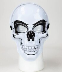 Светящаяся маска на Хэллоуин для вечеринки со светодиодами белого цвета цена и информация | Карнавальные костюмы | pigu.lt