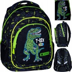 Mokyklinė kuprinė AstraBag AB330 T-Rex Neon 502023064, 20 l, 39x28x15 cm цена и информация | Школьные рюкзаки, спортивные сумки | pigu.lt