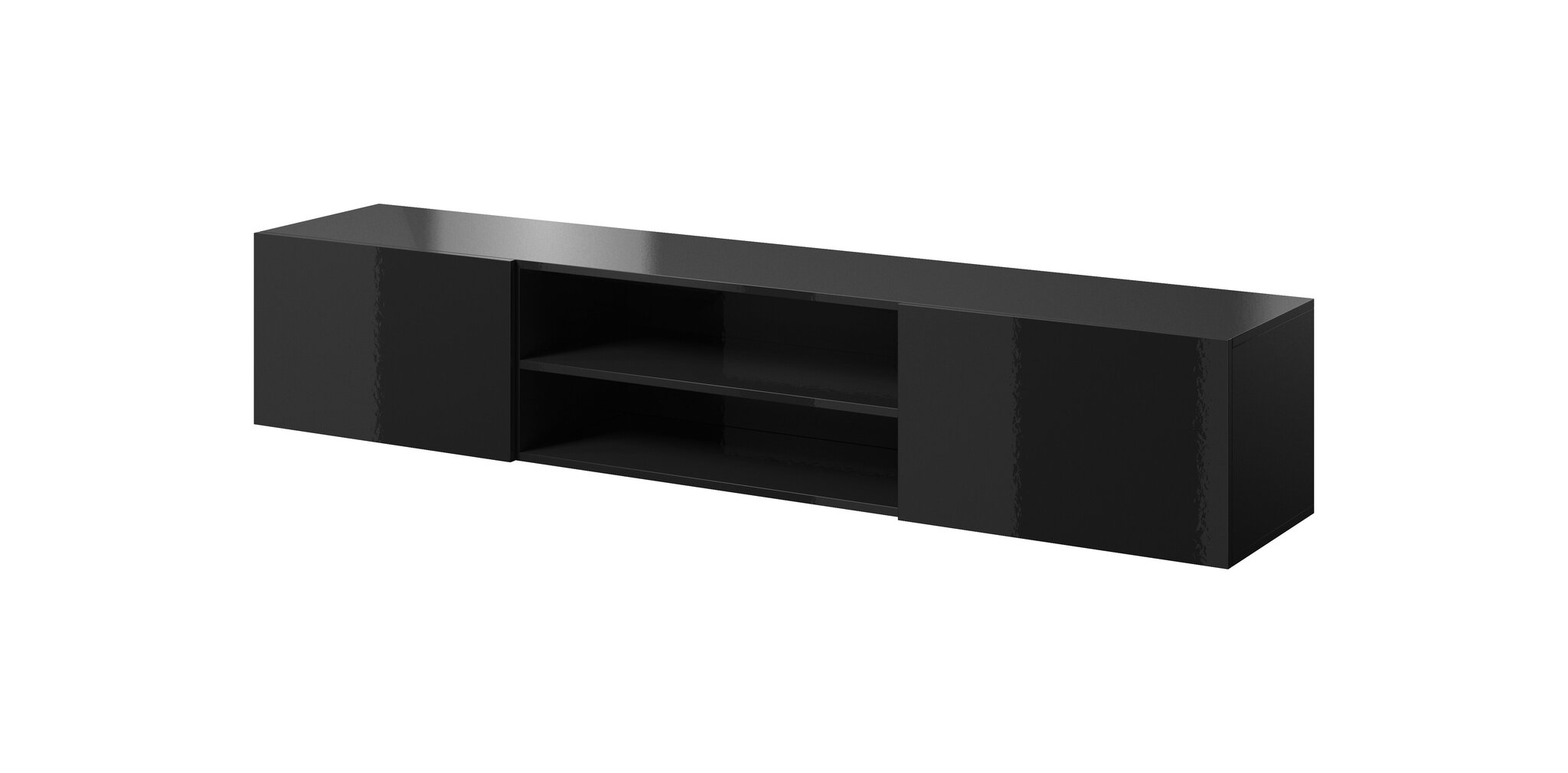 TV spintelė Slide, juoda kaina ir informacija | TV staliukai | pigu.lt