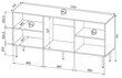 Komoda Bim Hole, juoda kaina ir informacija | Komodos | pigu.lt