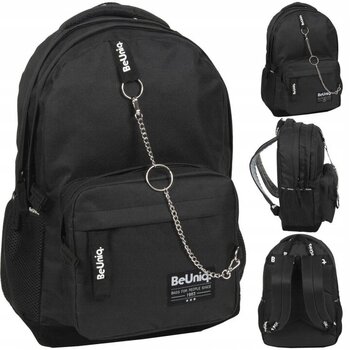 Mokyklinė kuprinė BeUniq PPB22-228, juoda, 42x29x18 cm цена и информация | Школьные рюкзаки, спортивные сумки | pigu.lt
