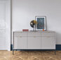 Komoda AKL Furniture Nova Sands KSZ154, pilka kaina ir informacija | Komodos | pigu.lt