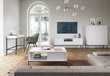 TV staliukas AKL Furniture Nova Sands RTV154, baltas kaina ir informacija | TV staliukai | pigu.lt