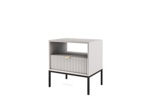 Прикроватная тумба AKL Furniture Nova Sands S54, серый цвет цена и информация | Прикроватные тумбочки | pigu.lt