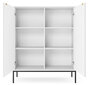 Komoda AKL Furniture Nova Sands K104, balta kaina ir informacija | Komodos | pigu.lt