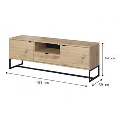TV staliukas AKL Furniture Amber ARTV153, rudas kaina ir informacija | TV staliukai | pigu.lt