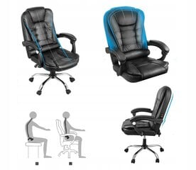 Kompiuterio kėdė Lazy-chair, juoda kaina ir informacija | Biuro kėdės | pigu.lt