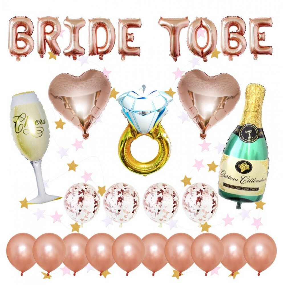 Teminių balionų rinkinys Macaron Bride Tobe, 28 vnt. kaina ir informacija | Balionai | pigu.lt