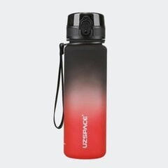 Gertuvė UZSPACE TRITAN 500 ml, plastikas be BPA - 3026-BLACK-RED. -Juoda-raudona kaina ir informacija | Gertuvės | pigu.lt