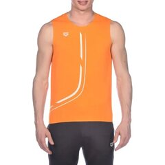 Футболка для мужчин Arena "A-One" Sleeveless, оранжевая цена и информация | Мужская спортивная одежда | pigu.lt
