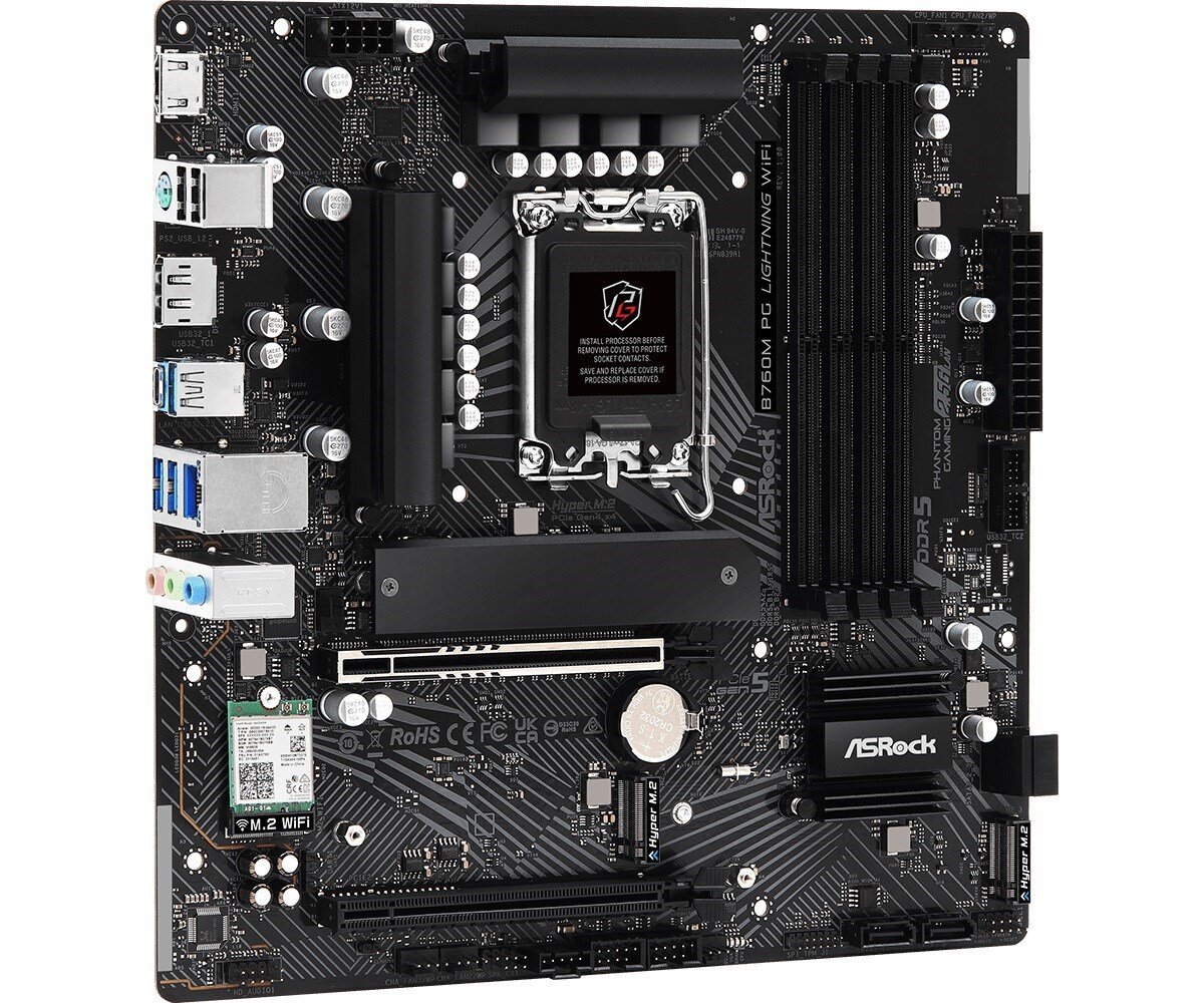 ASRock B760M PG Lightning WiFi цена и информация | Pagrindinės plokštės | pigu.lt