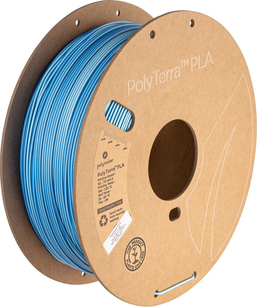 3D spausdinimo siūlas Polymaker Polyterra PLA PRM-11642 kaina ir informacija | Išmanioji technika ir priedai | pigu.lt