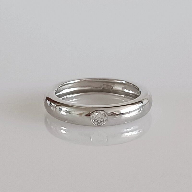 Sidabrinis žiedas su cirkoniu moterims R0138 цена и информация | Žiedai | pigu.lt