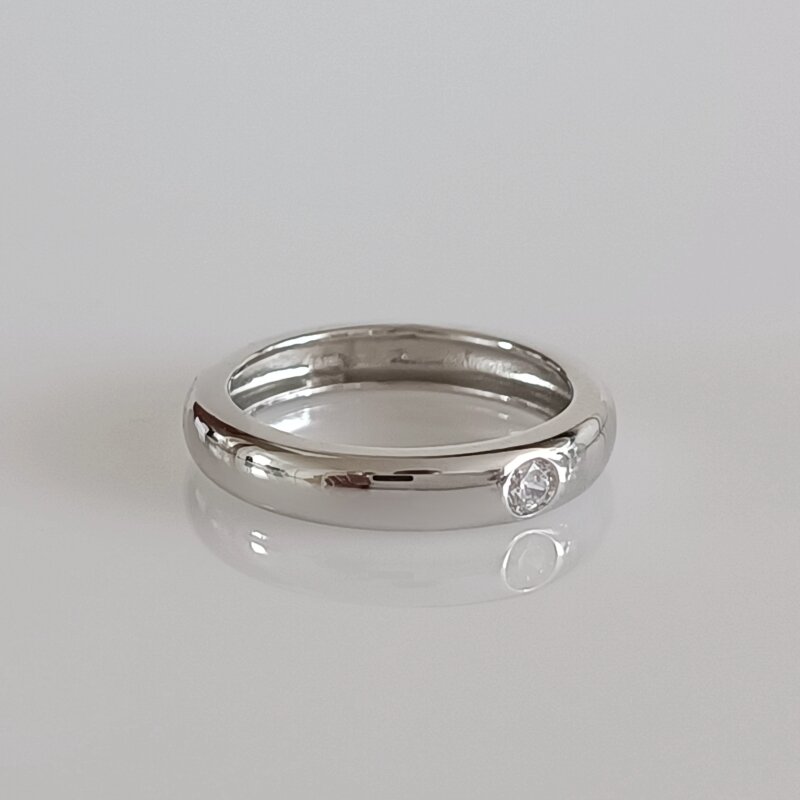 Sidabrinis žiedas su cirkoniu moterims R0138 цена и информация | Žiedai | pigu.lt