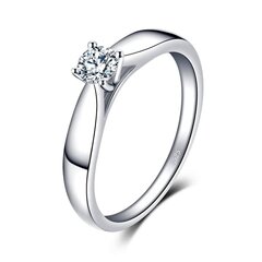 Sidabrinis žiedas su cirkoniu moterims R0087 цена и информация | Кольцо | pigu.lt