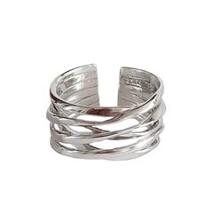 Sidabrinis žiedas moterims R0247 kaina ir informacija | Žiedai | pigu.lt