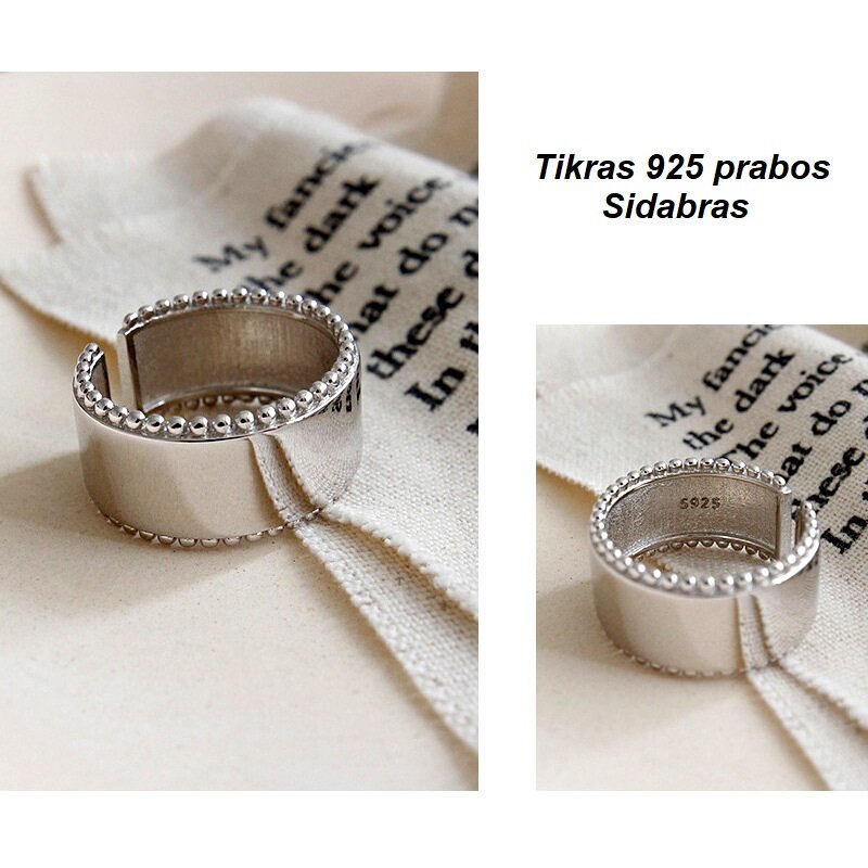 Sidabrinis žiedas moterims R0246 kaina ir informacija | Žiedai | pigu.lt