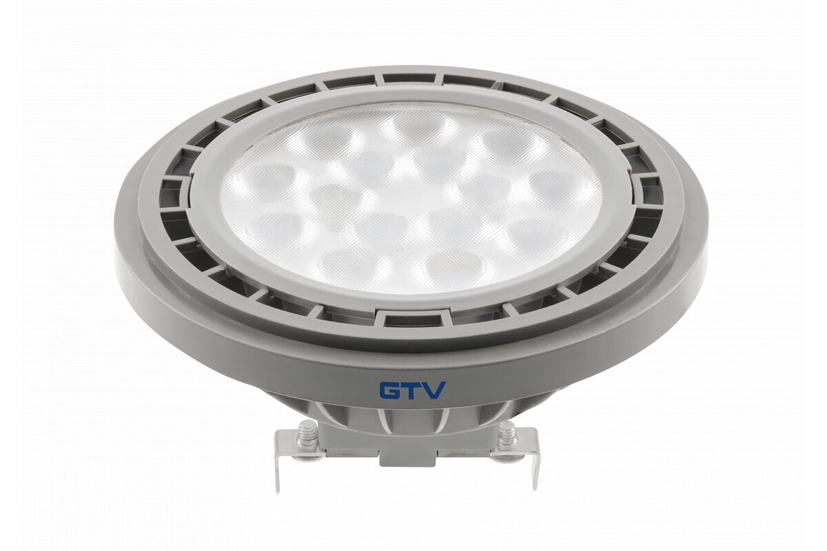 LED lemputė, AR111, 4000K, G53, 12,5 W, DC12V, 40°, 1250LM, pilka kaina ir informacija | Elektros lemputės | pigu.lt