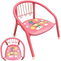 Детский металлический стульчик для кормления, девочка и мальчик с воздушными шарами цена и информация | Детские столы и стулья | pigu.lt