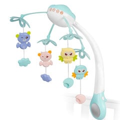 Карусель с проектором для детской кровати, голубая цена и информация | Игрушки для малышей | pigu.lt