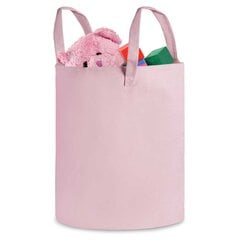 Nukido žaislų krepšelis, rožinis kaina ir informacija | Daiktadėžės | pigu.lt