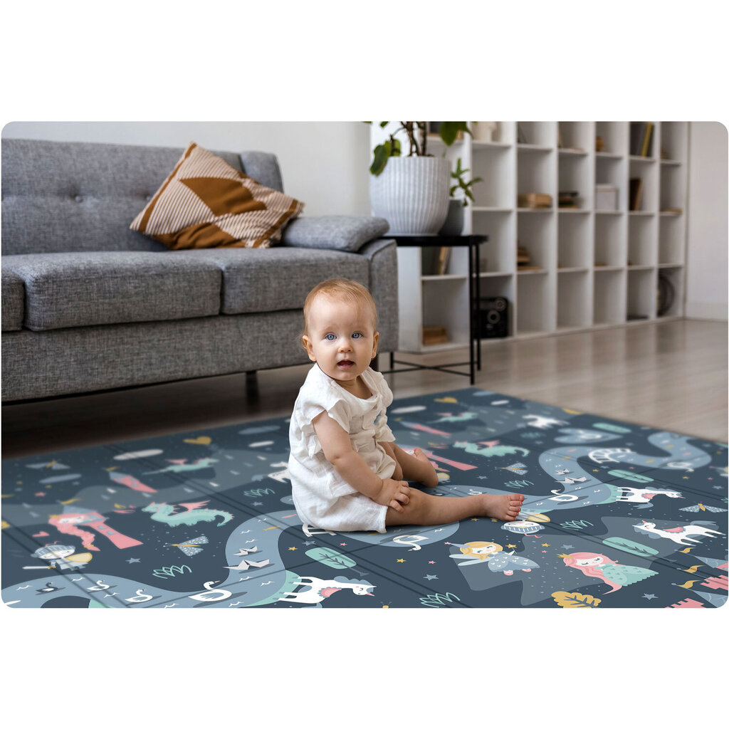 Sulankstomas lavinamasis kilimėlis, 200x150 cm kaina ir informacija | Lavinimo kilimėliai | pigu.lt