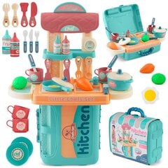 Детская кухня с чемоданчиком, мятная цена и информация | Игрушки для девочек | pigu.lt